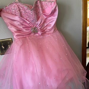Mori Lee light pink prom dress US size 19/20
